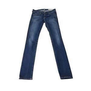 Rag Bone Jean Skinny Jeans Women Size 27X29 Blue Denim Clean‎ Charin Made USA